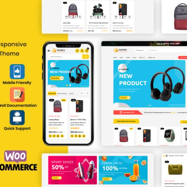Clothes Electronic WooCommerce Themes 366429