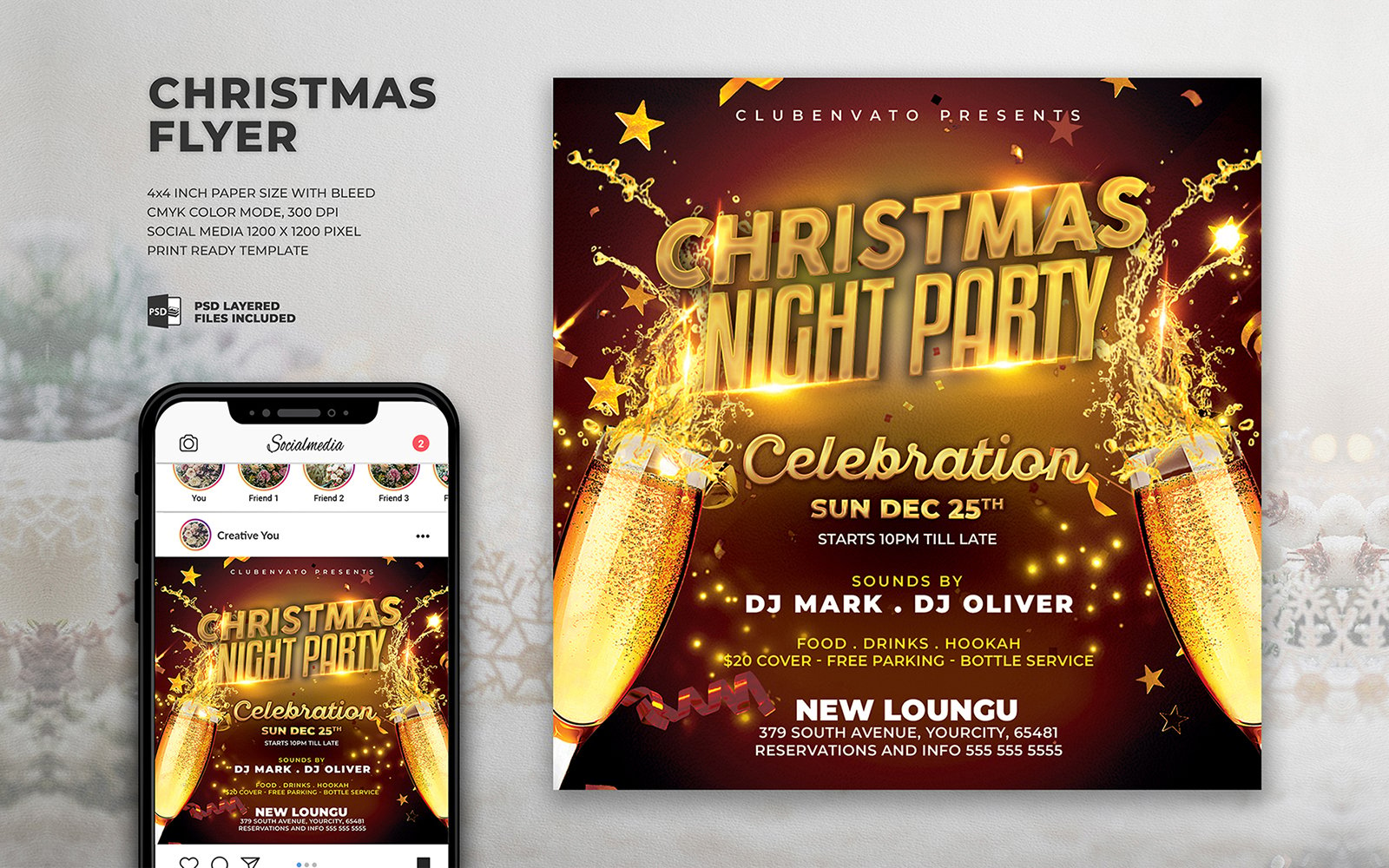 Christmas Night Party Celebration