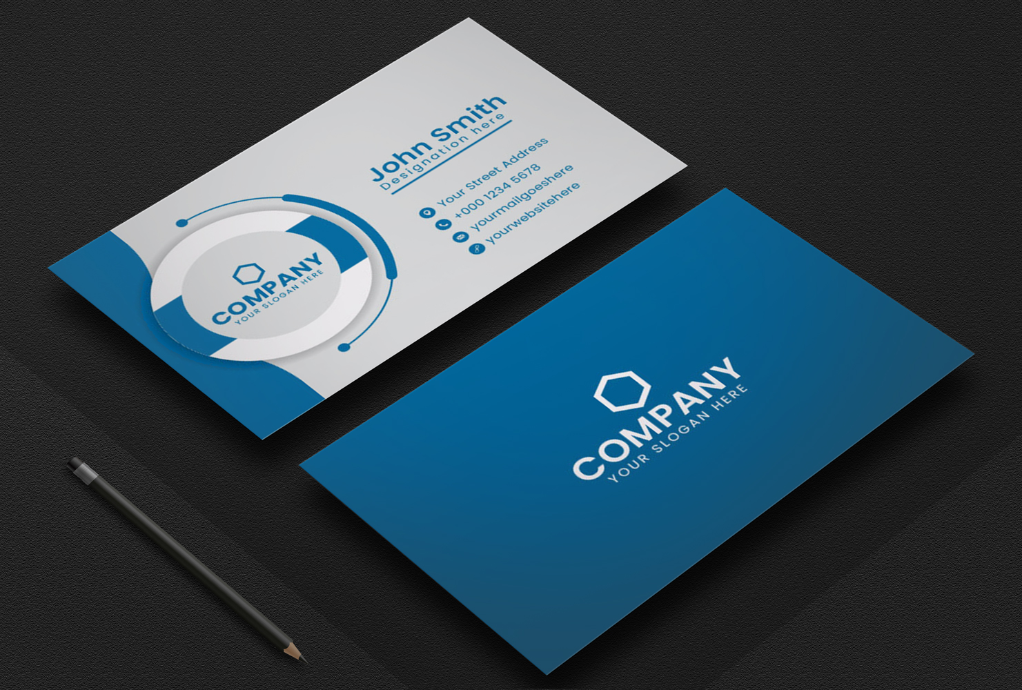 Clean and Professional Business Card Layout