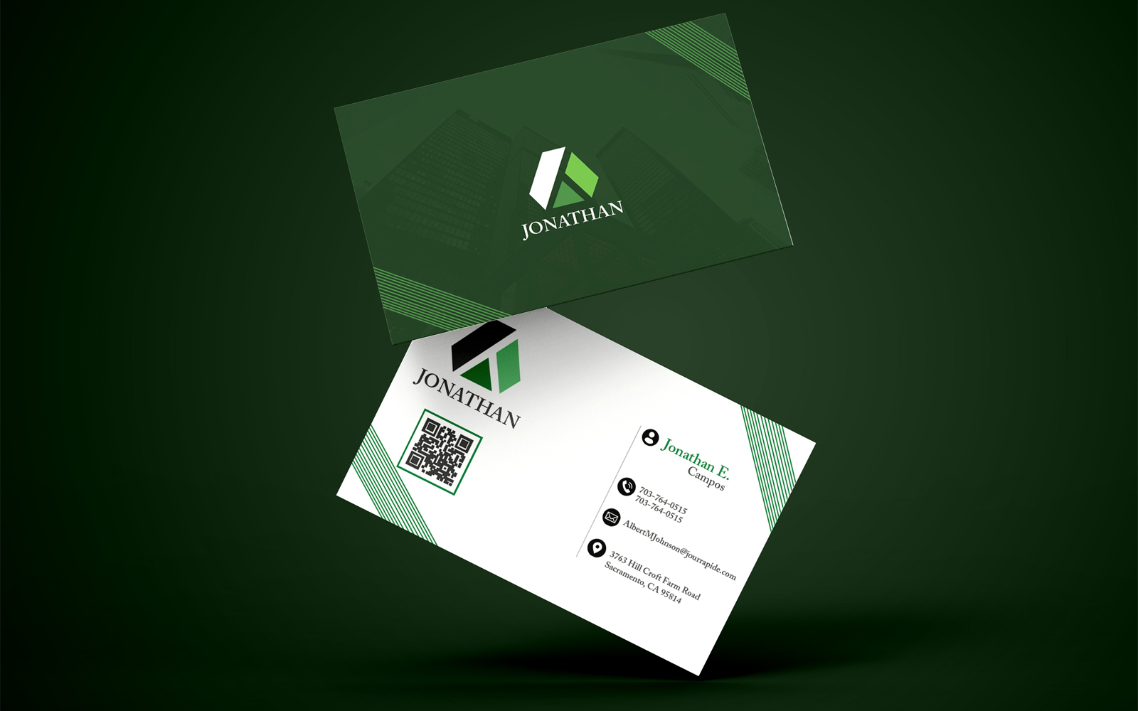 Simple Modern Business Card Template Design