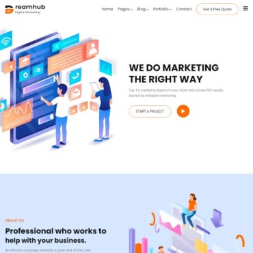 Bootstrap Business Responsive Website Templates 366633