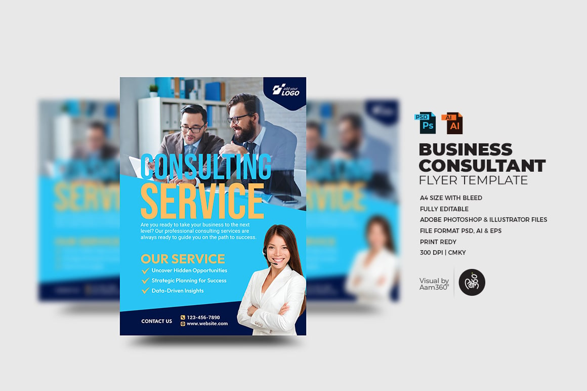 Business Consultant Service flyer Template