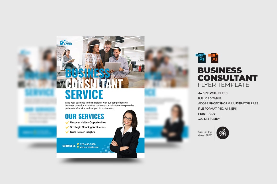 Business Consultant Service flyer Template_V01