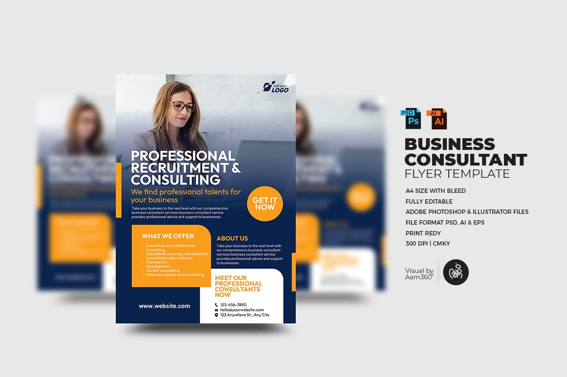 Business Consultant Service flyer Template_V02