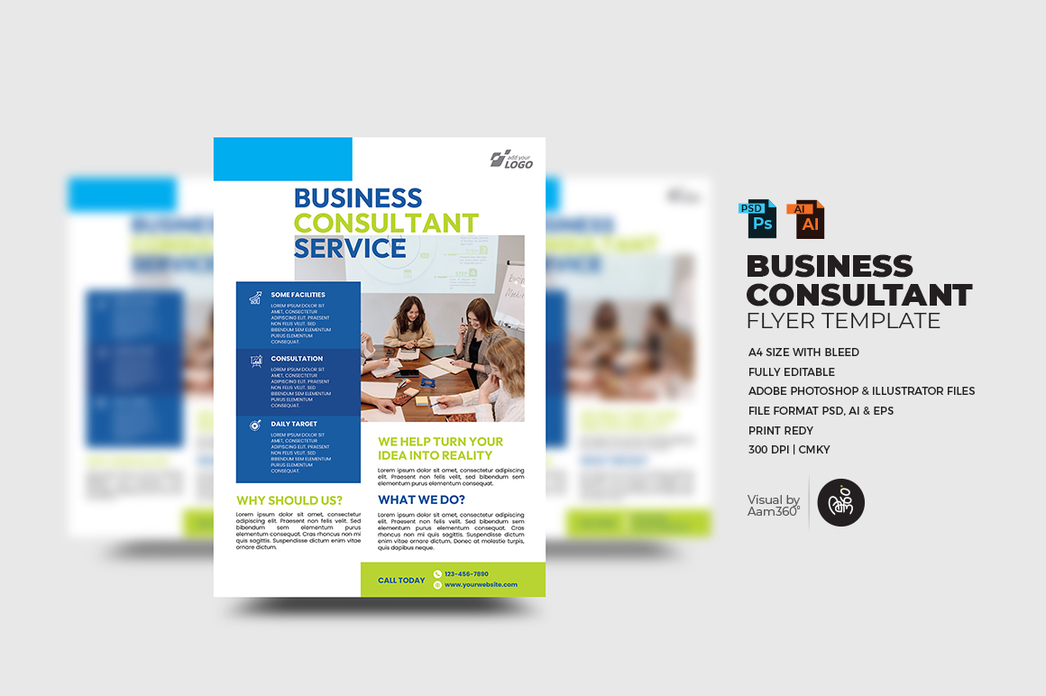 Business Consultant Service flyer Template_V07