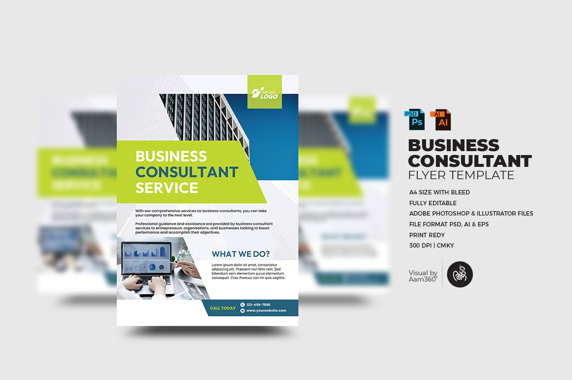 Business Consultant Service flyer Template_V09