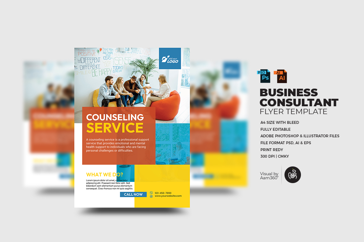 Business Consultant Service flyer Template_V10