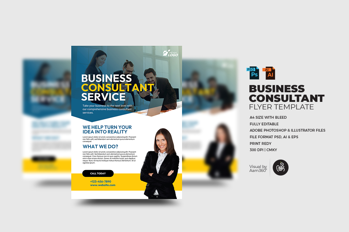 Business Consultant Service flyer Template_V12