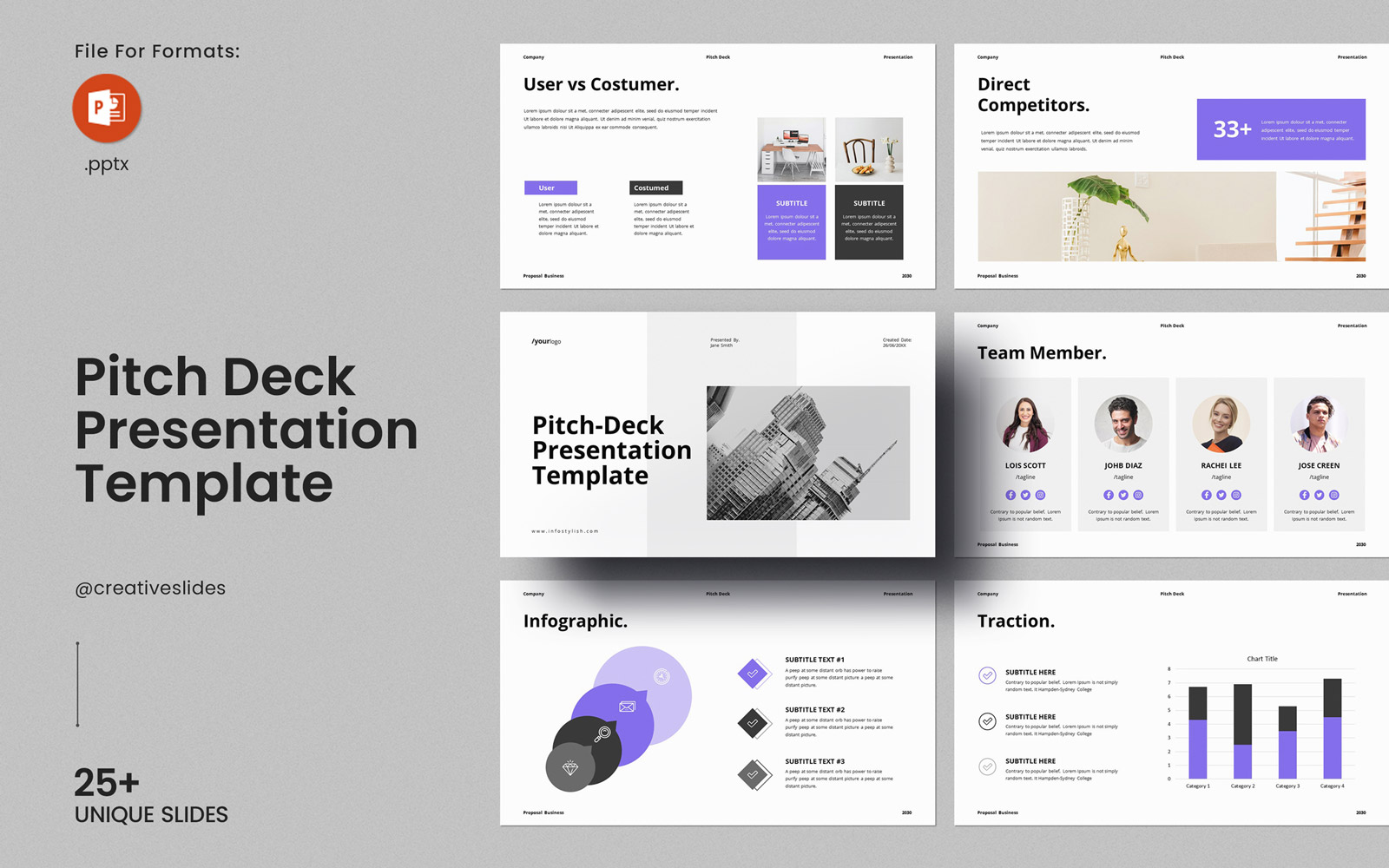 Pitch-Deck PowerPoint Presentation Layout