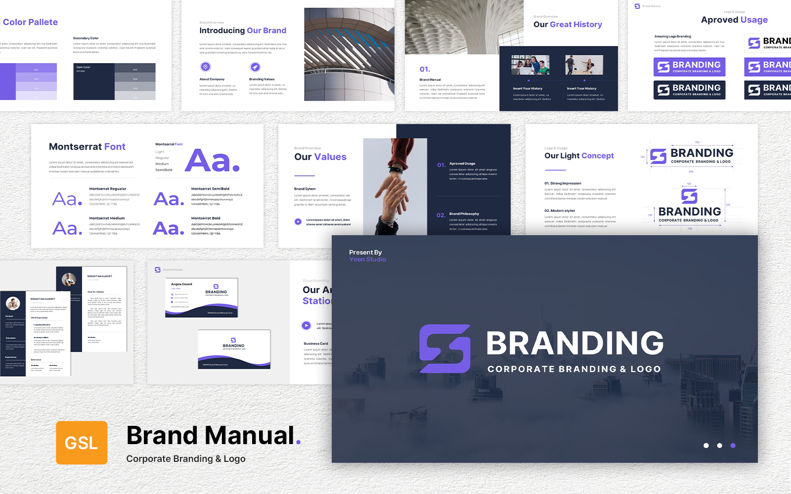 Brand Guideline Google Slides Template