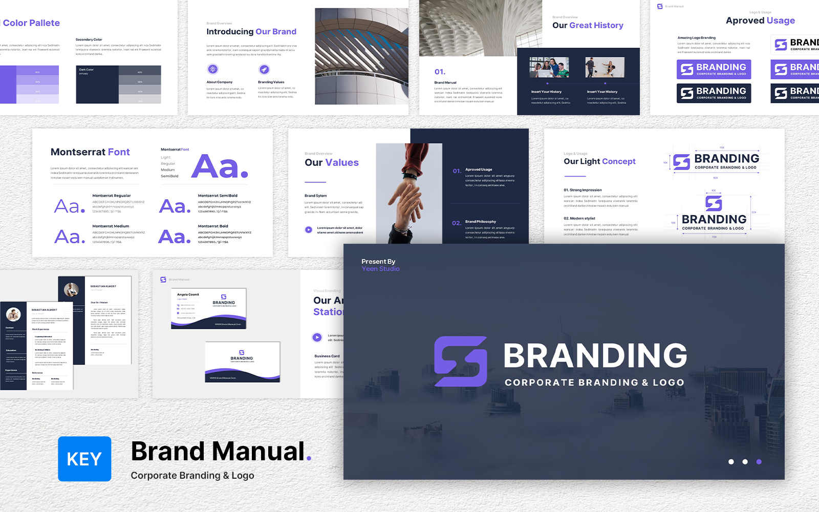 Brand Guideline Keynote Templates