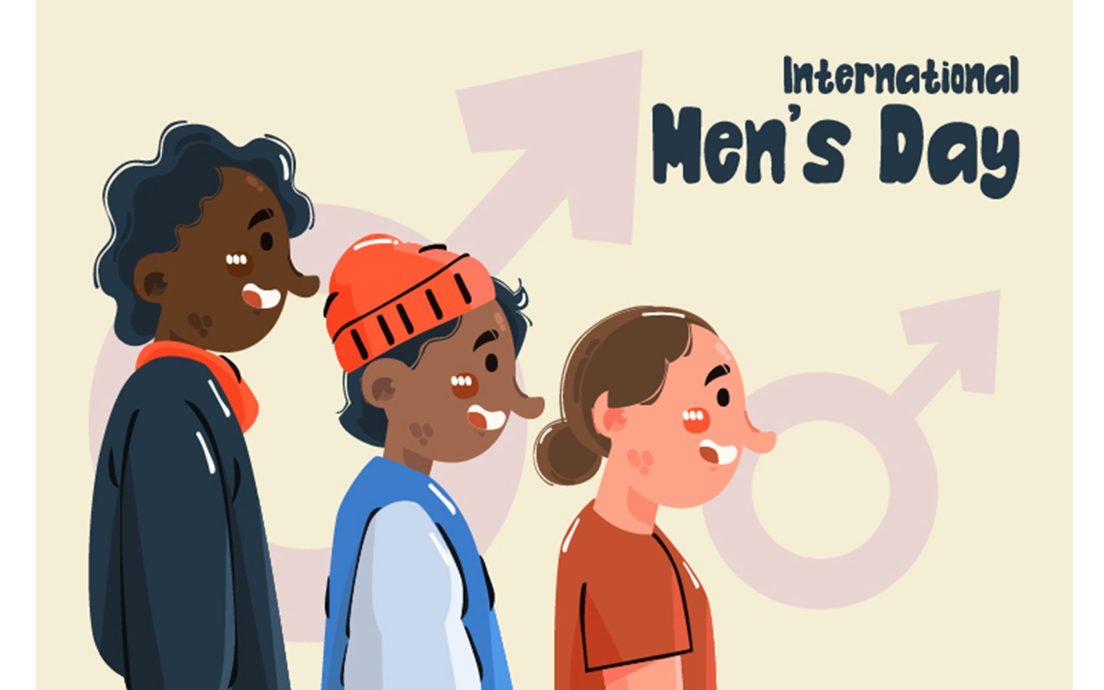 International Men's Day Background Illustration