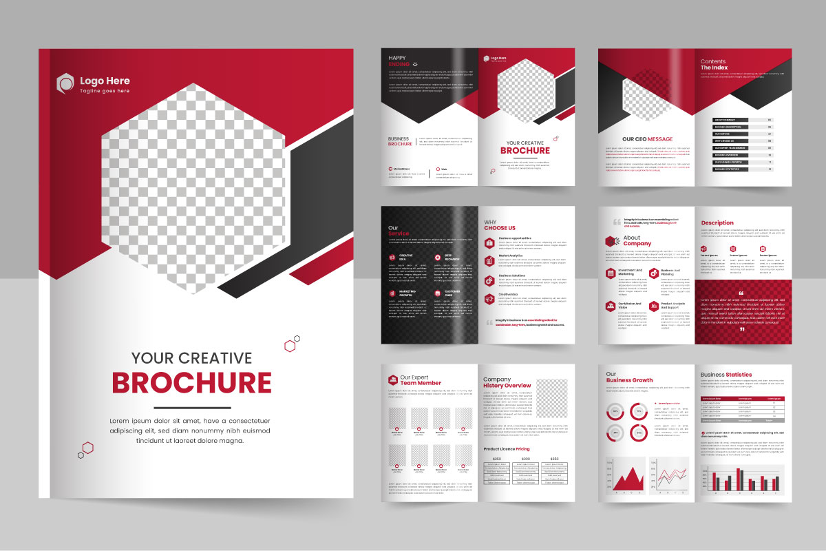 Corporate brochure editable template layout, brochure template layout design, minimal