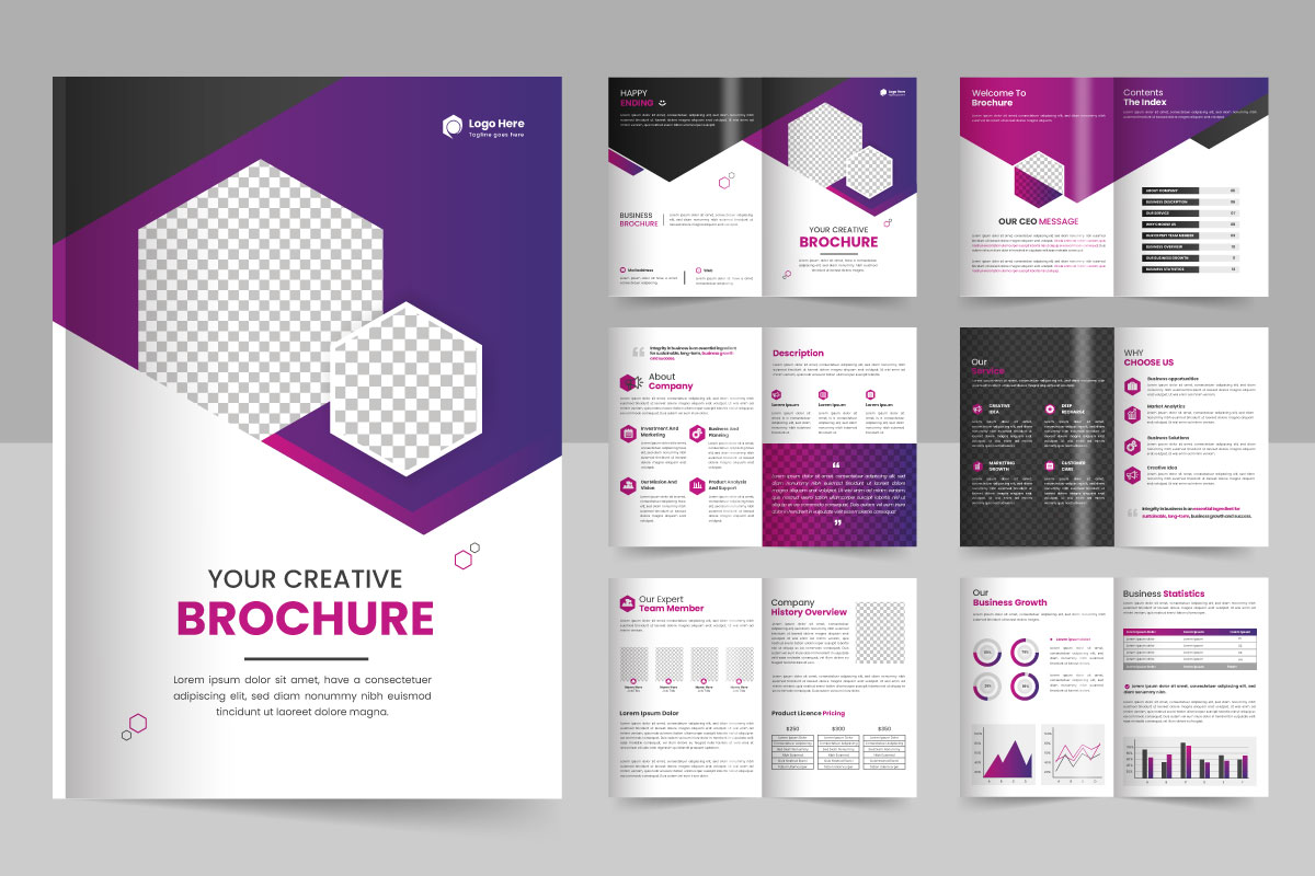 Brochure editable template layout,business brochure template layout design
