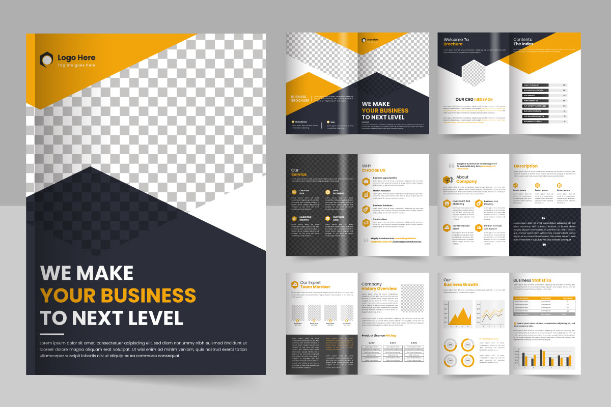 Corporate brochure editable template layout,business brochure template layout design concept idea