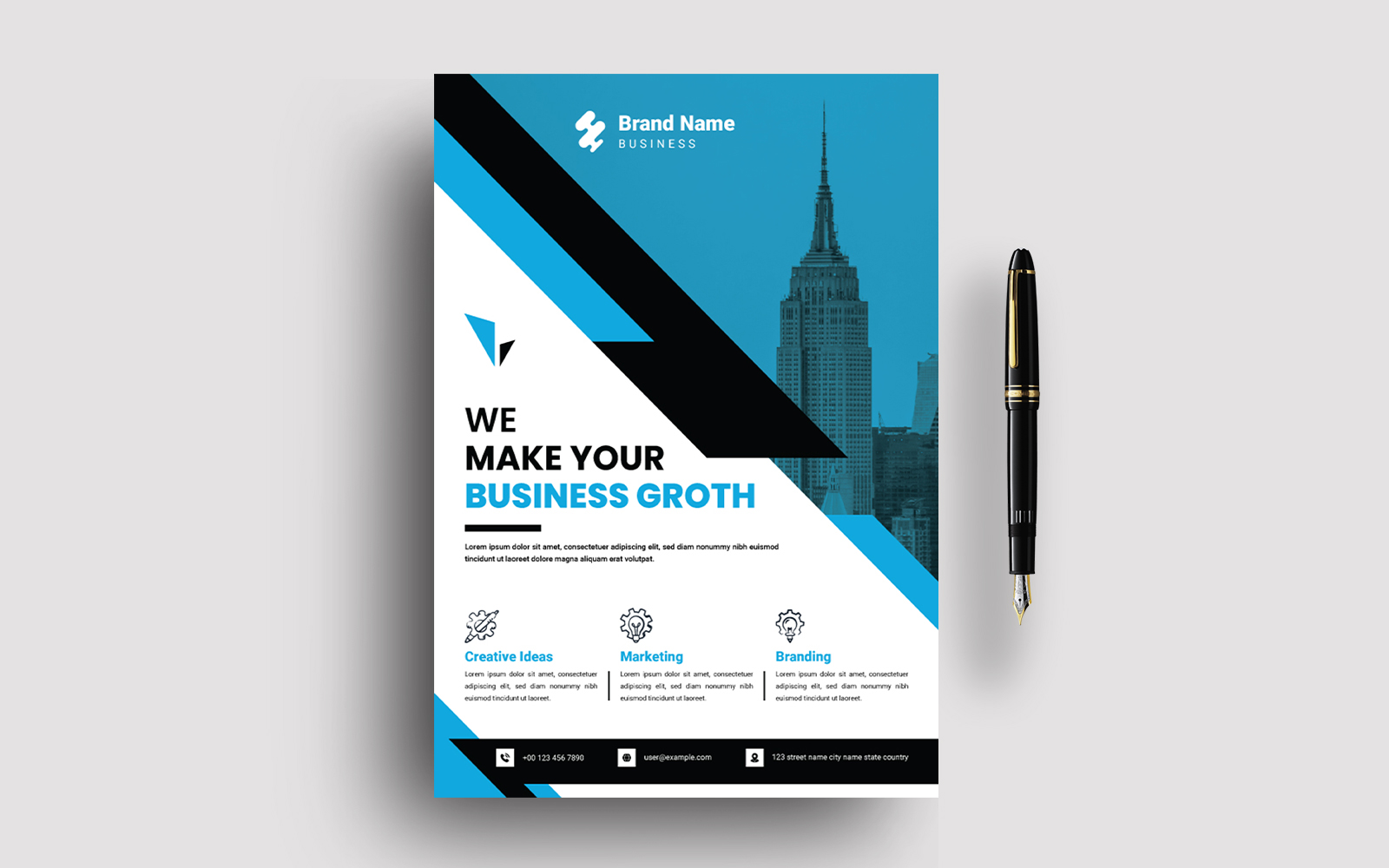 Creative Business Flyer Template Layout