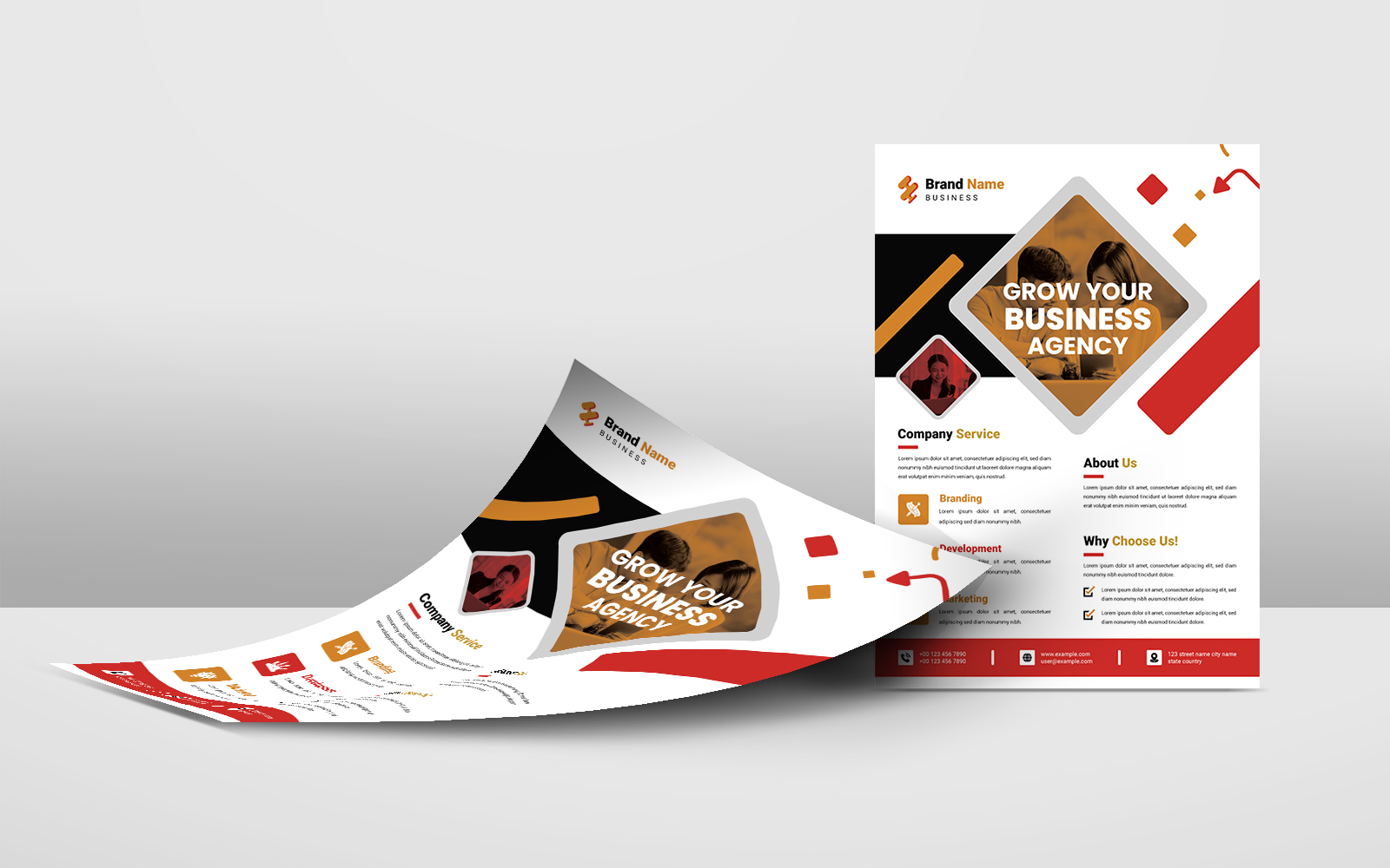 Grow Your Business Agency Flyer Template