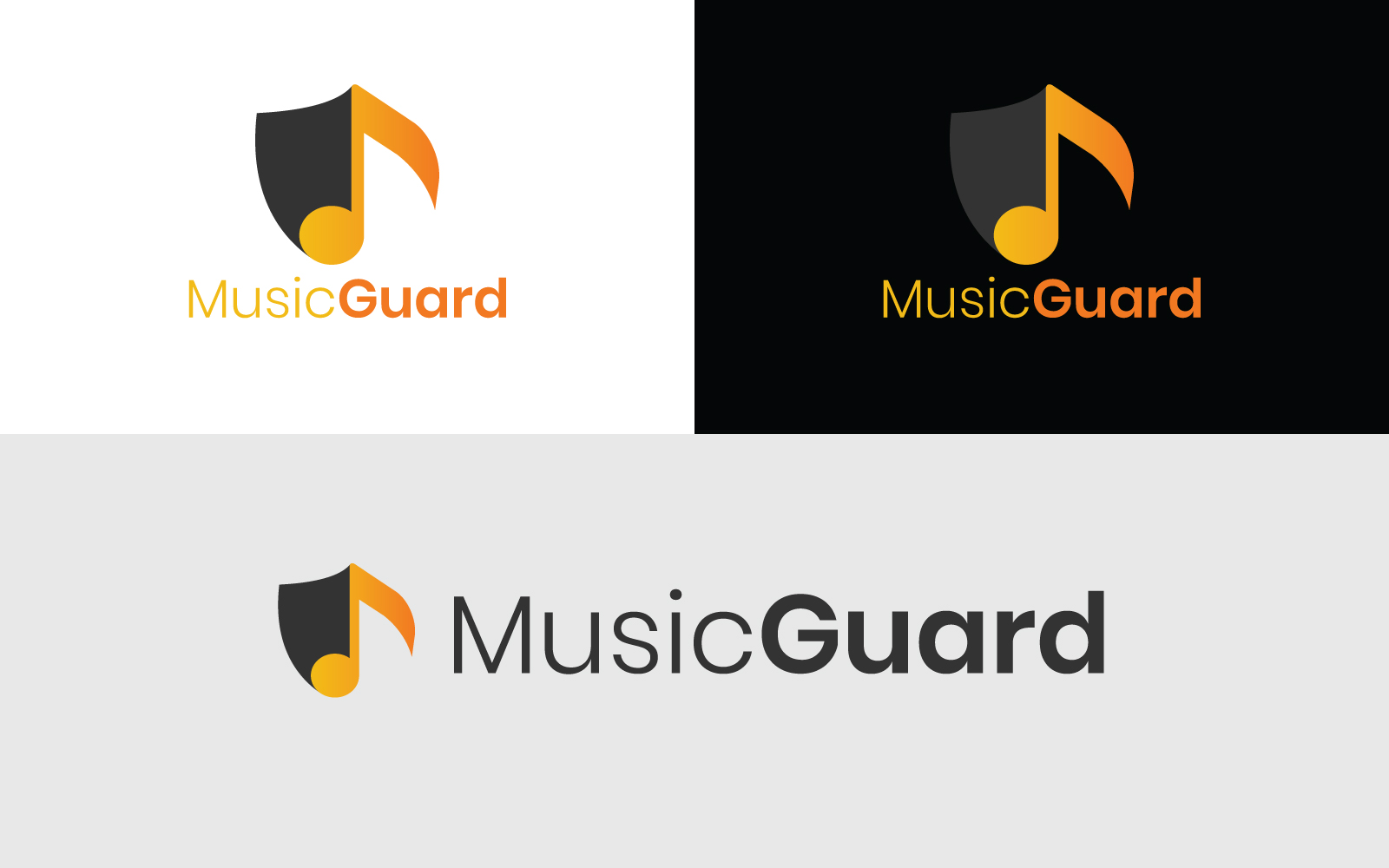 Music Guard Minimal Vector Logo