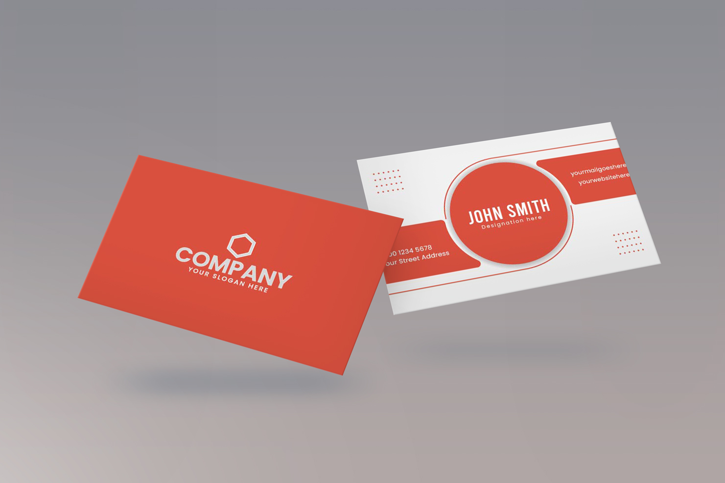 Creative and Clean Business Card Template Design