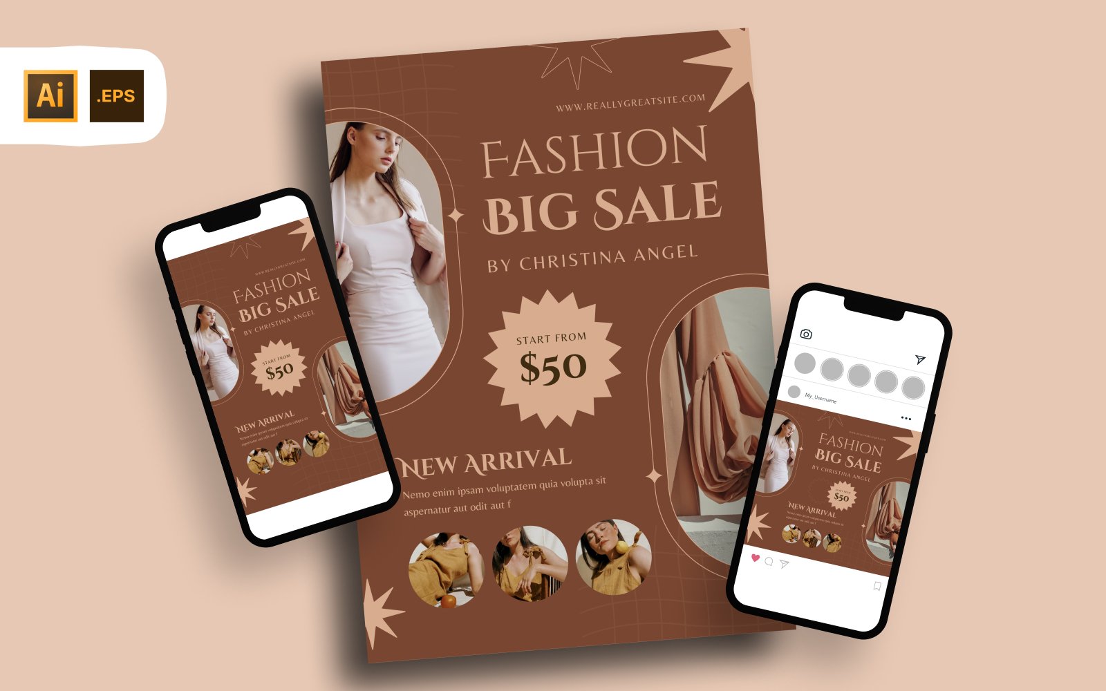 Fashion Big Sale Flyer Template