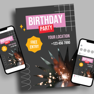 Birthday Party Corporate Identity 367474