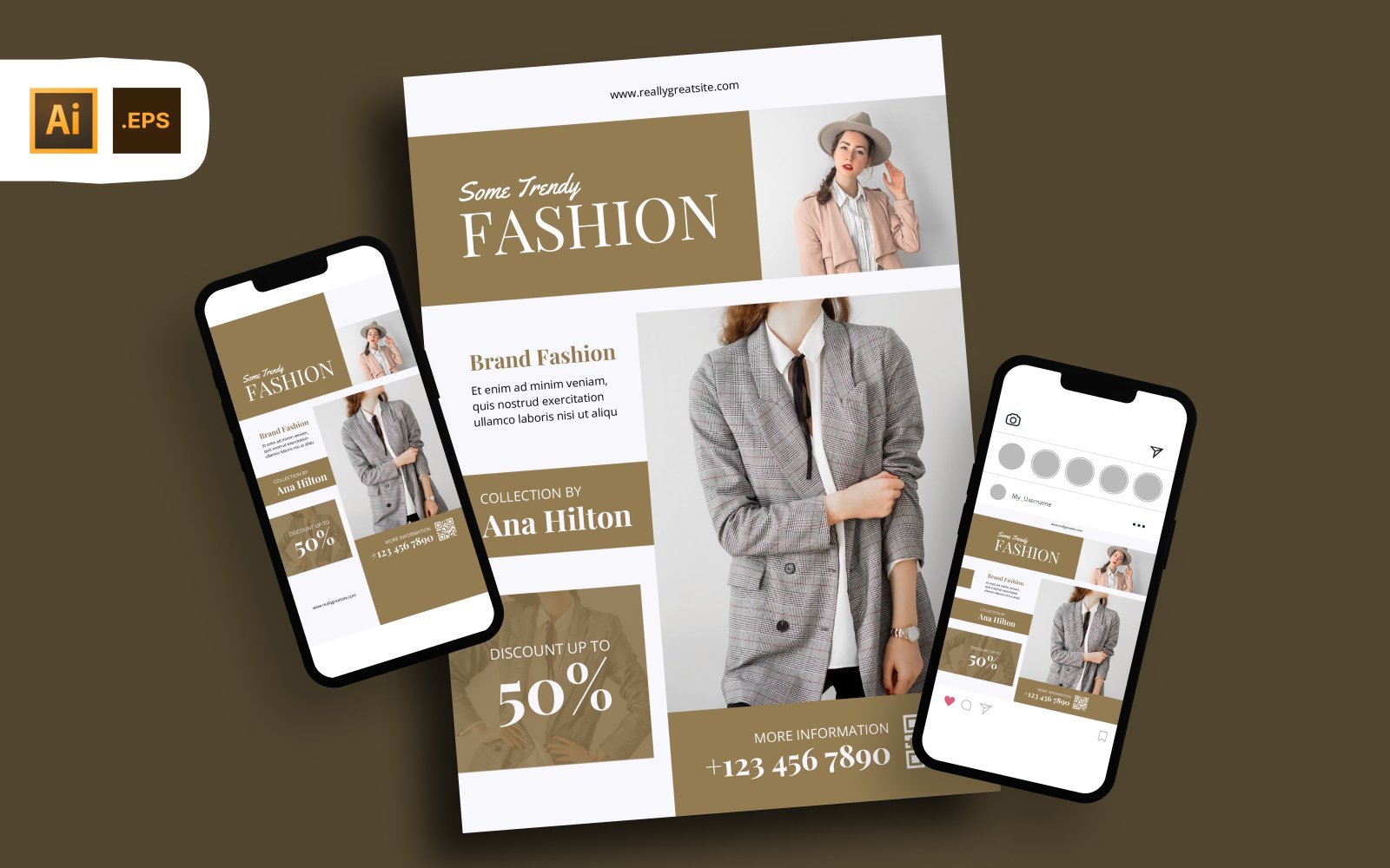 Brand Fashion Sale Flyer Template