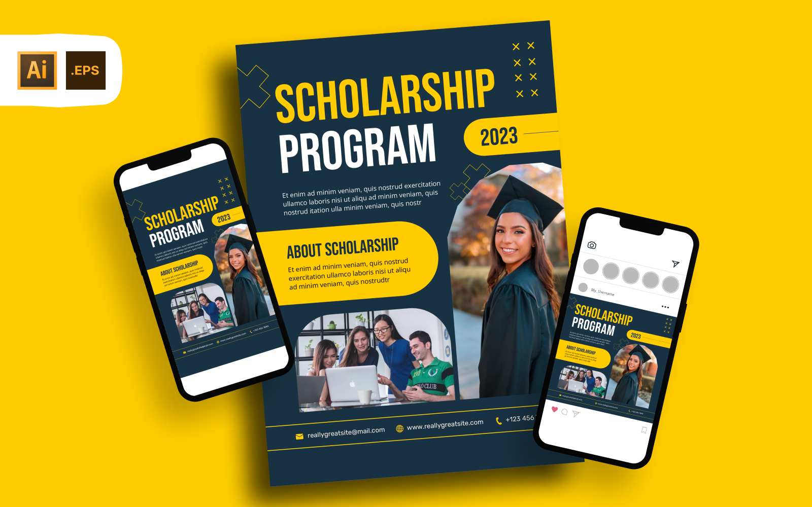 Scholarship Program Information Flyer Template