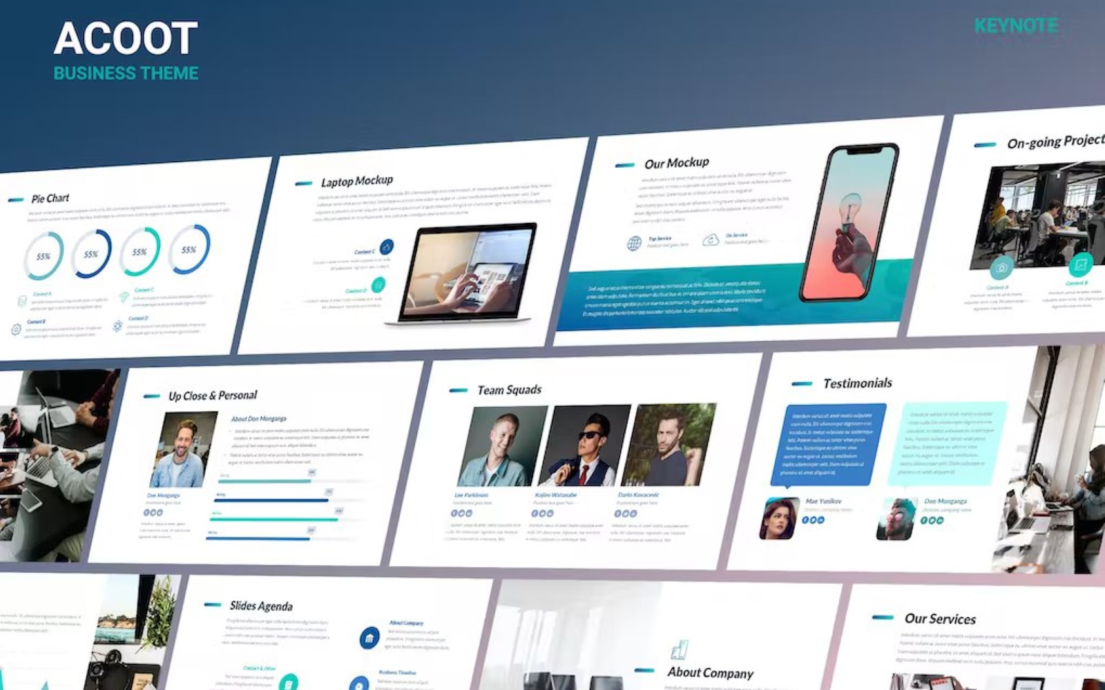 Acoot - Modern Corporate Keynote Template