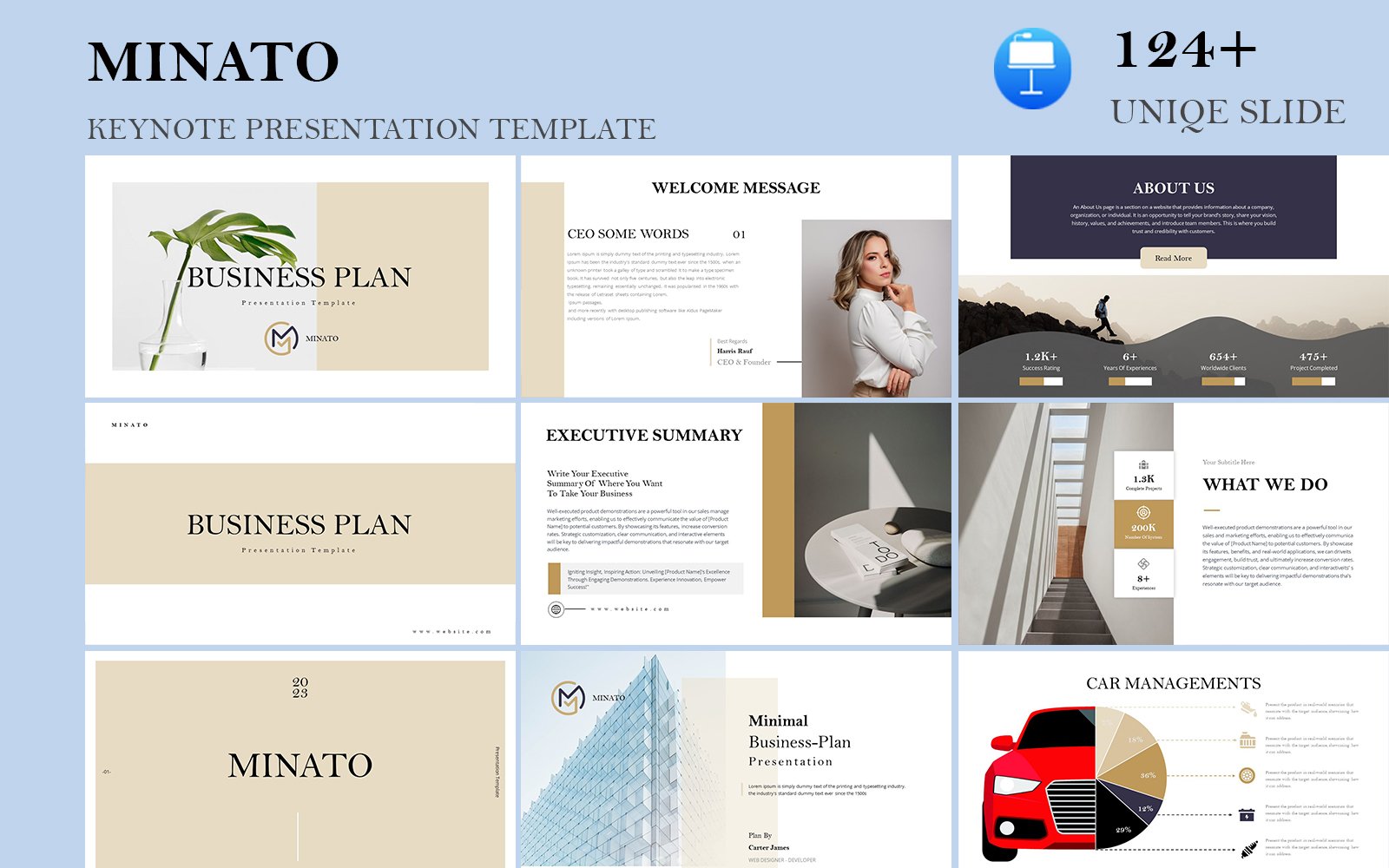 Minato Business Keynote Presentation template