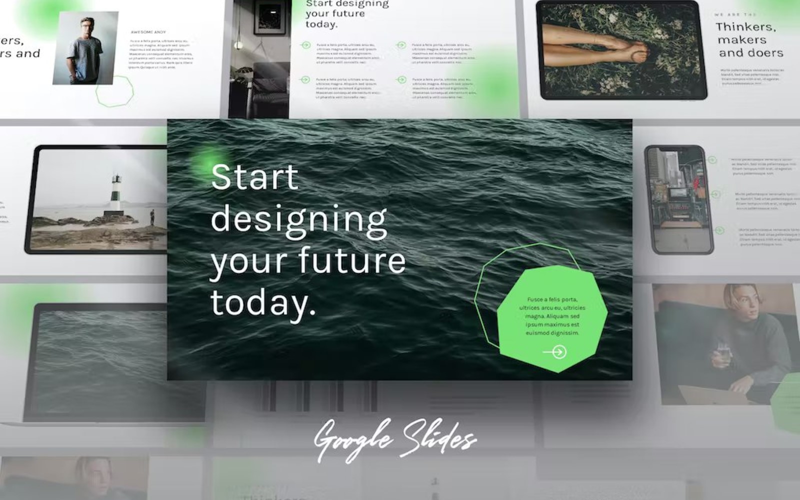 AISTRA - Simple Tech Business Google Slide