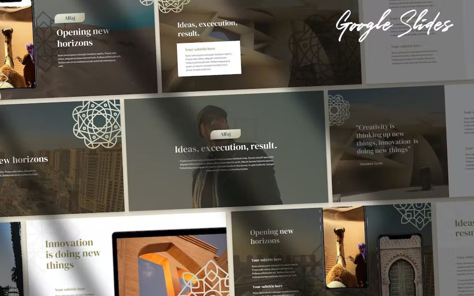 Alfaj - Elegant Arabic Theme Business Google Slide