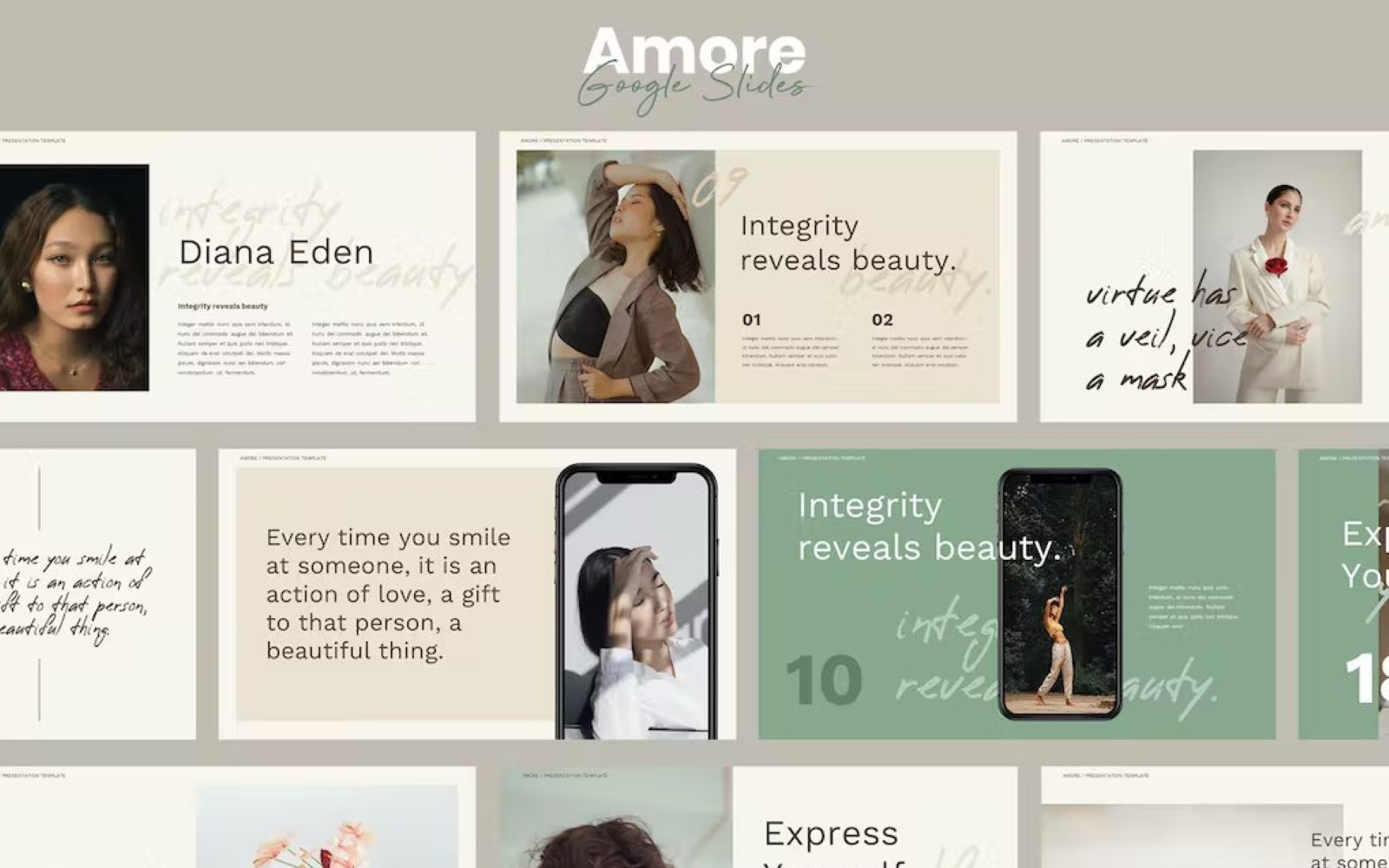 Amore Aesthetic Theme Google Slides