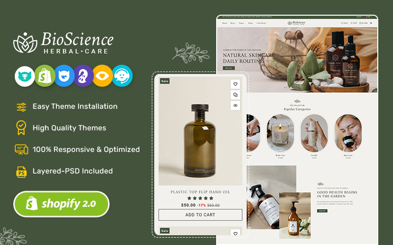 BioScience - Crafted Shopify Beauty, Herbal, Cosmetics & Skin Care Science Theme