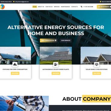 Energy Ecology Landing Page Templates 367739