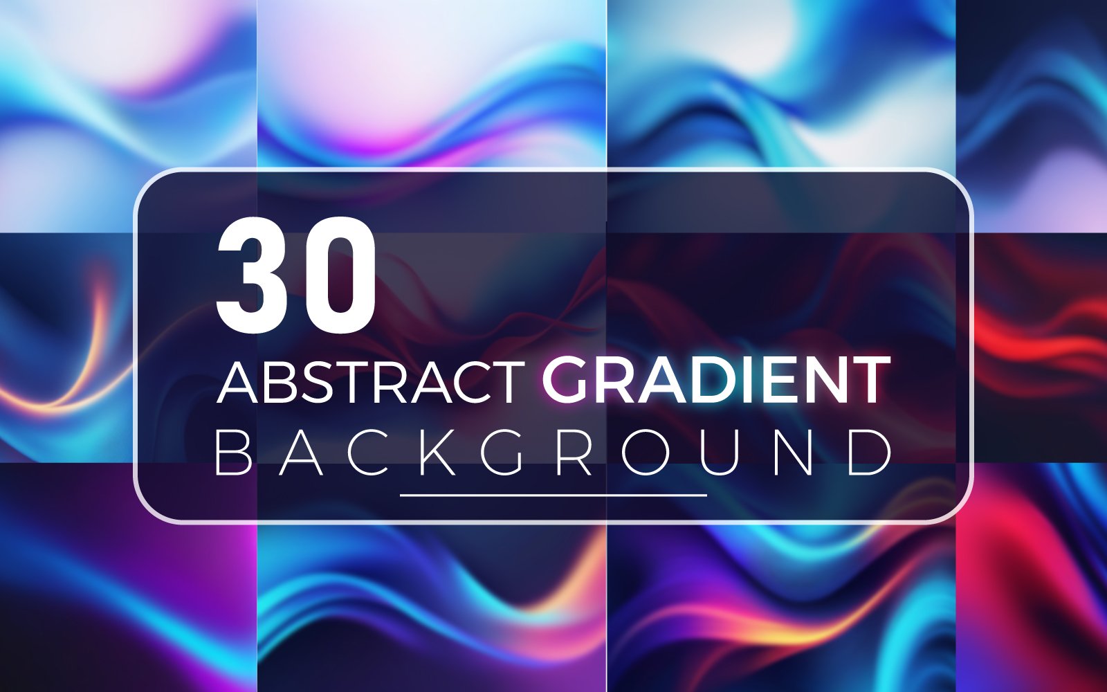 30+ Abstract Gradient background illustration bundle. VOL3