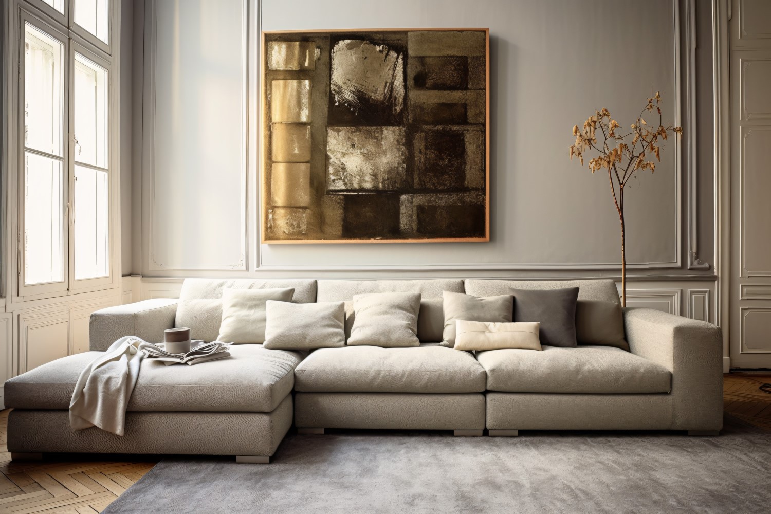 Elegance Redefined An Italian Living Room Oasis 435