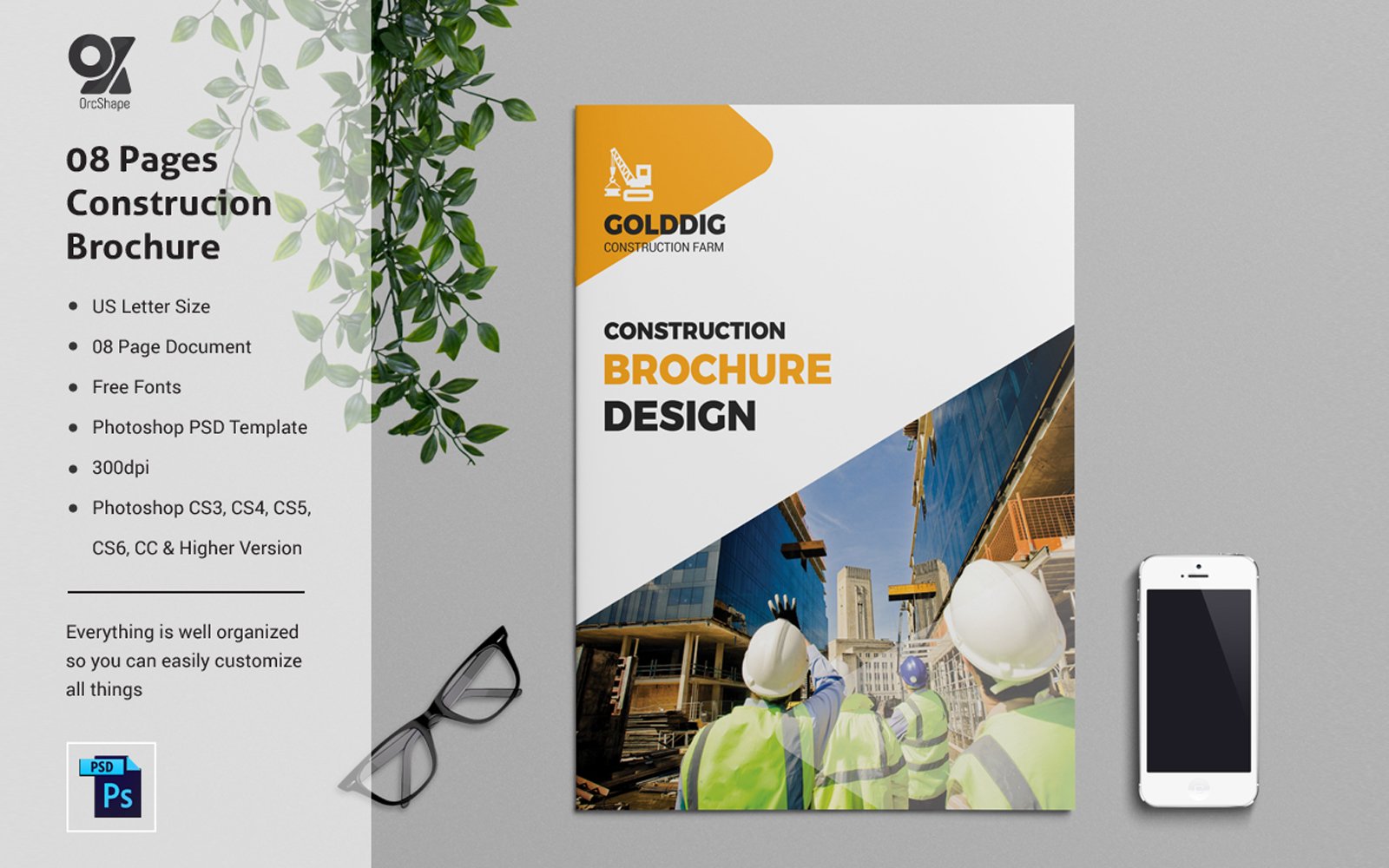 08 Pages Construction Brochure