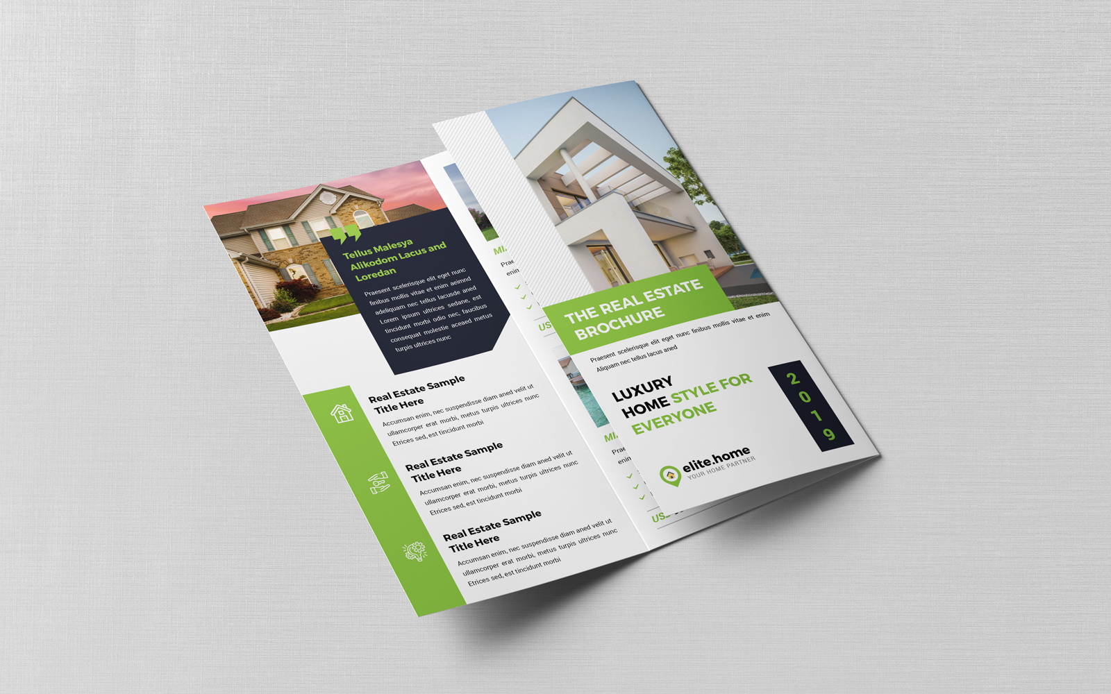 Real Estate Trifold Brochure Template