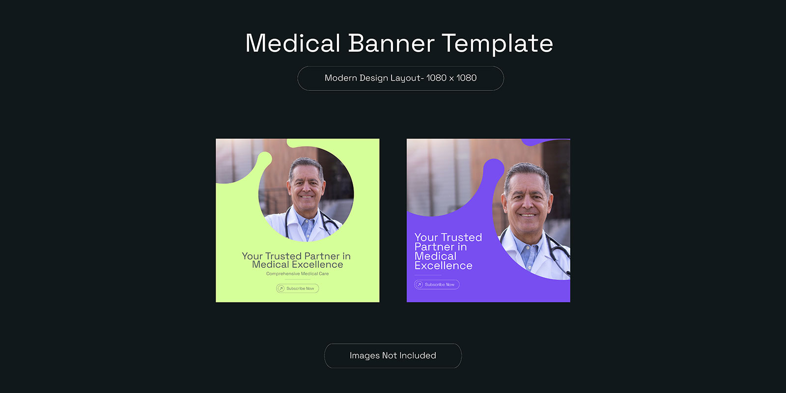 Medical doctor and healthcare consultant social media Instagram post design