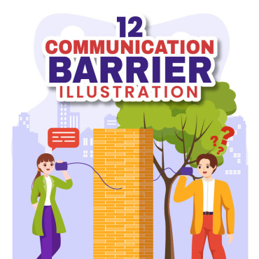 Barrier Communication Illustrations Templates 368158
