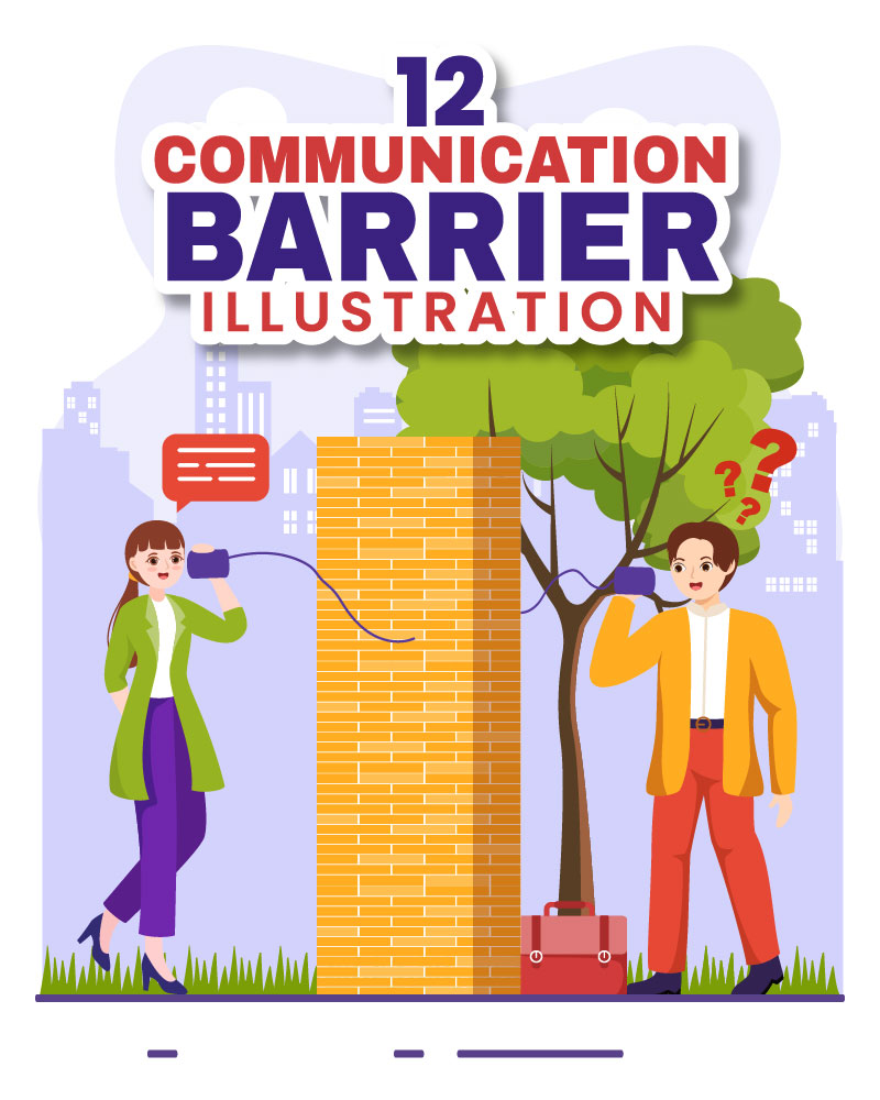 12 Communication Barrier Illustration