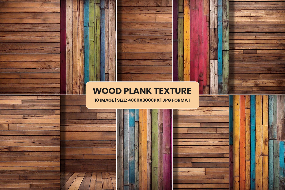 Colorful wood digital paper, texture background