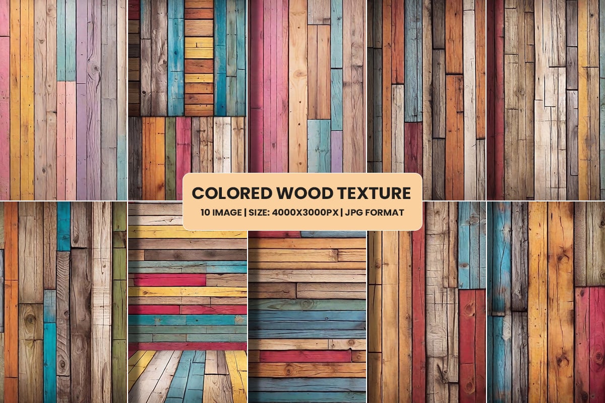 Colorful pastel wooden background, abstract wood plank texture.