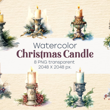 Christmas Candle Illustrations Templates 368515