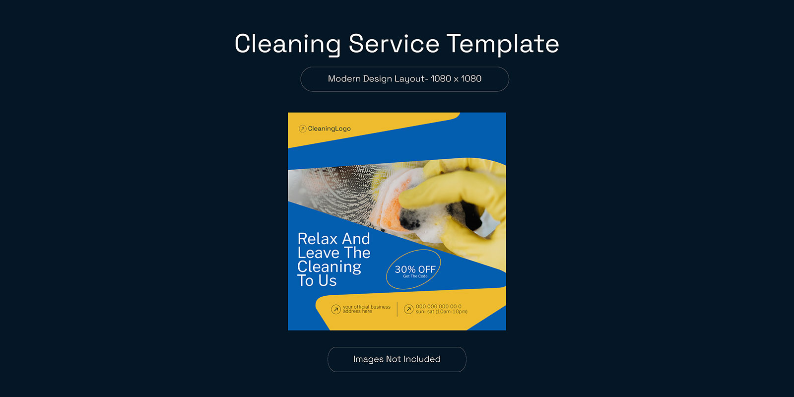 Cleaning Services Social Media Template For Your Business to Advertise and Promote