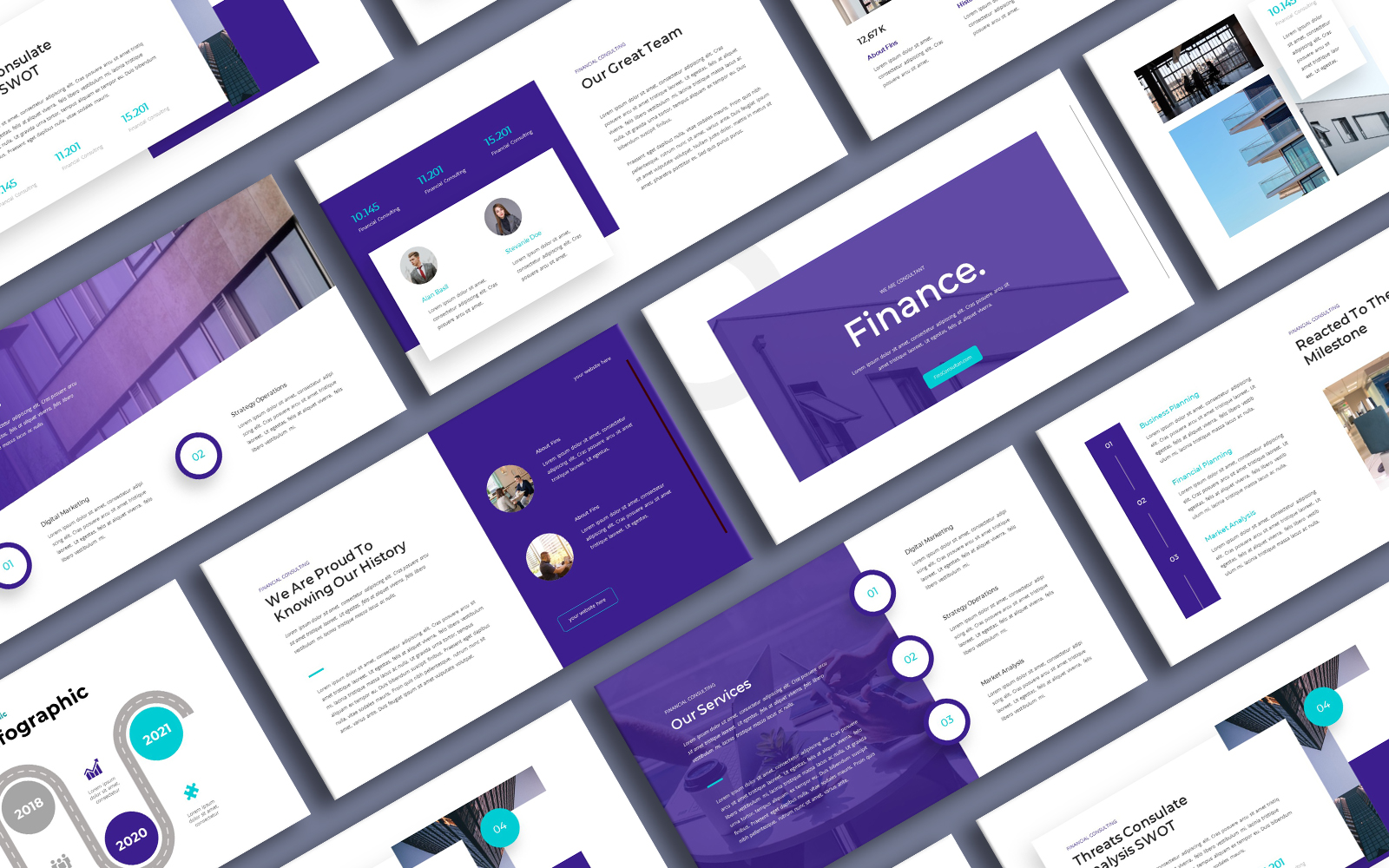 Finance Consulting Google Slide Templates