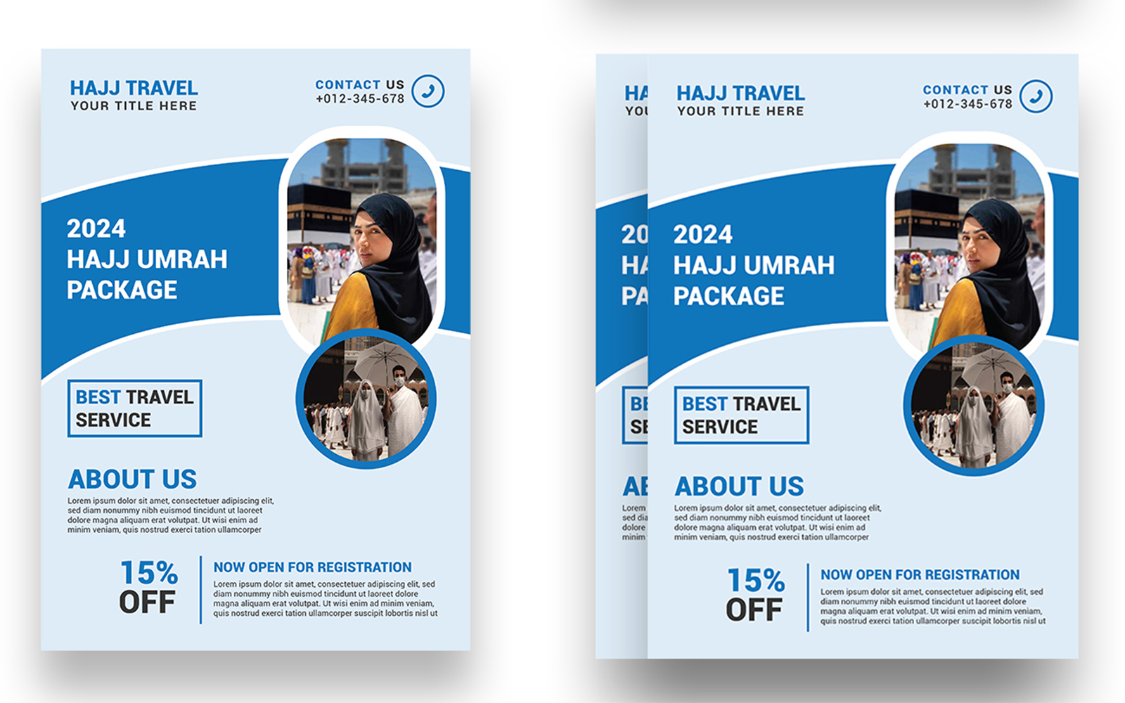 Hajj Umrah flyer Template Design