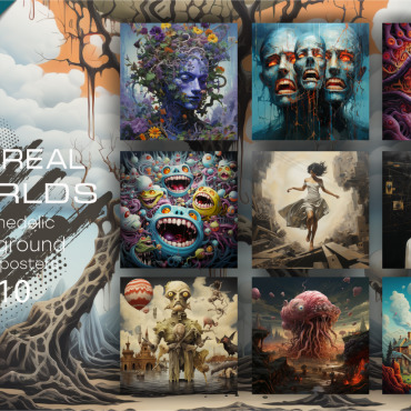 Surreal Posters Illustrations Templates 368848
