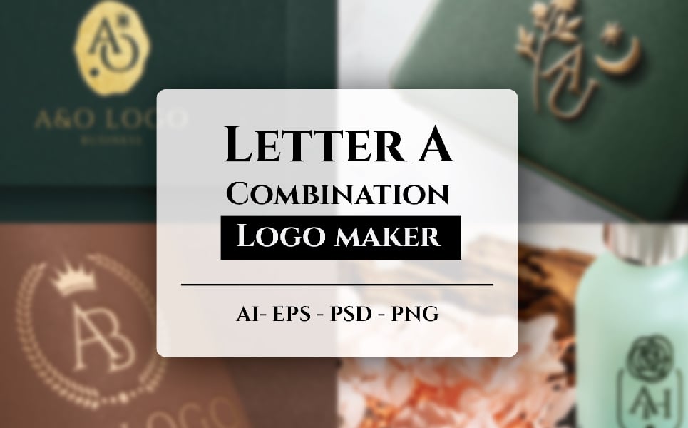 Letter A Combination Logo Maker Pack