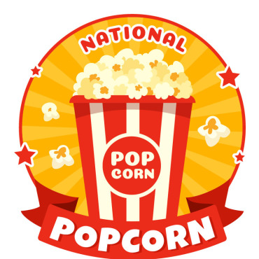 Popcorn Day Illustrations Templates 368977